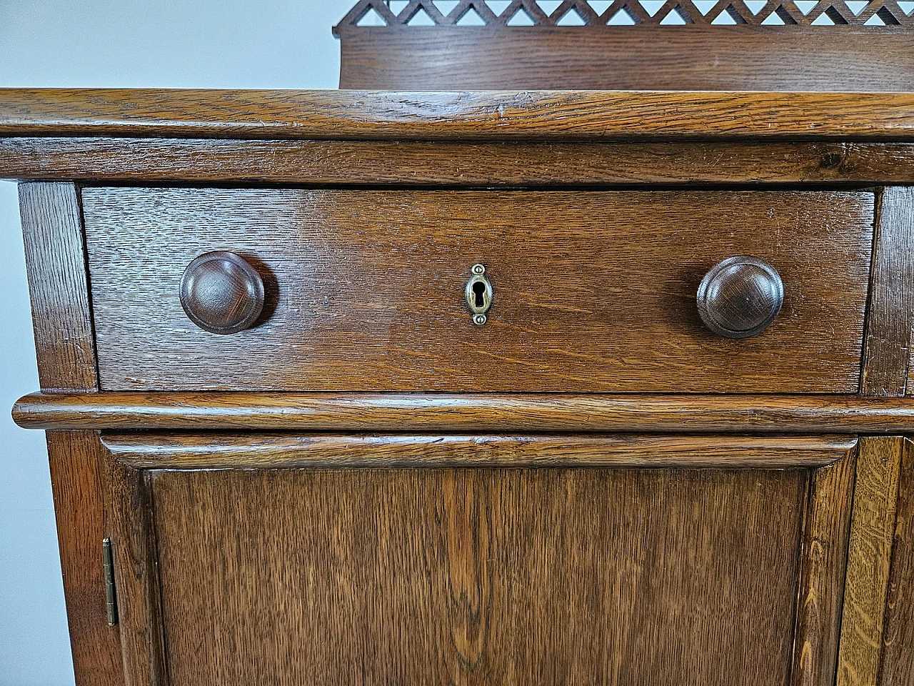 Art Deco Oak Living Room Sideboard, 1940s 11