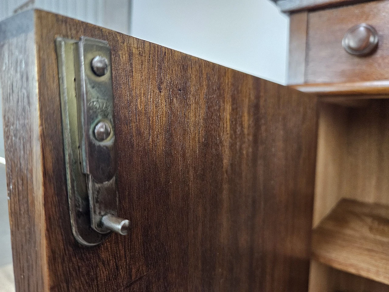 Art Deco Oak Living Room Sideboard, 1940s 21