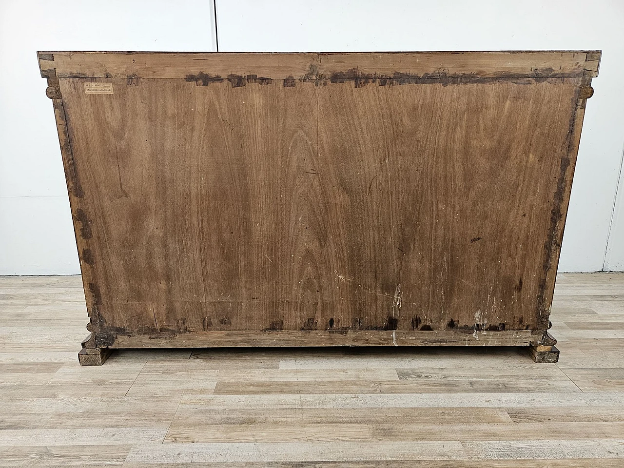 Art Deco Venetian Sideboard in Walnut Root with Internal Drawers by Levi Minzi, Padua, 1940s 37