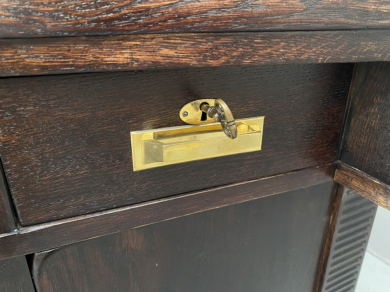 Early 20th Century Viennese Secession oak writing desk 13