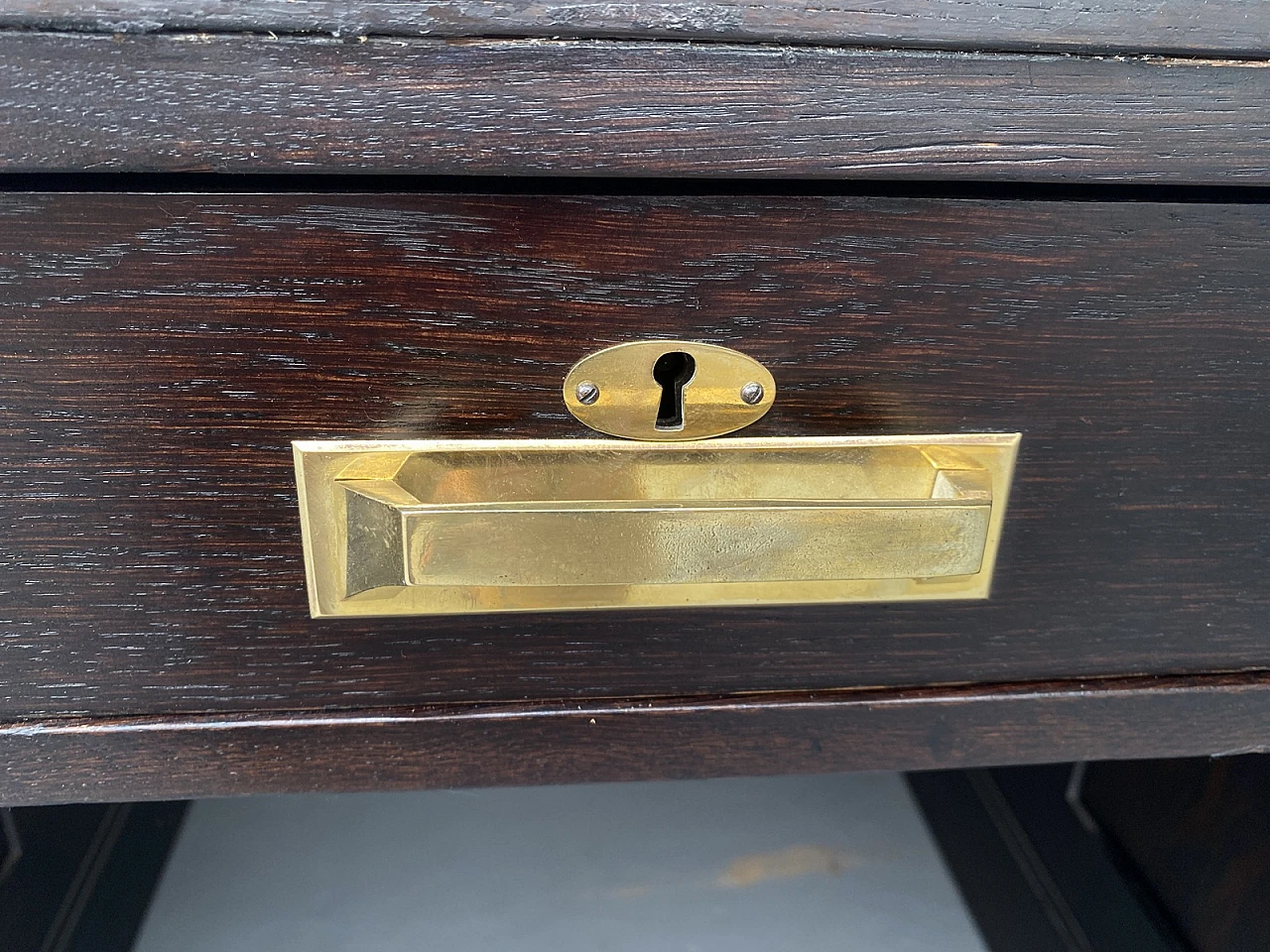 Early 20th Century Viennese Secession oak writing desk 14