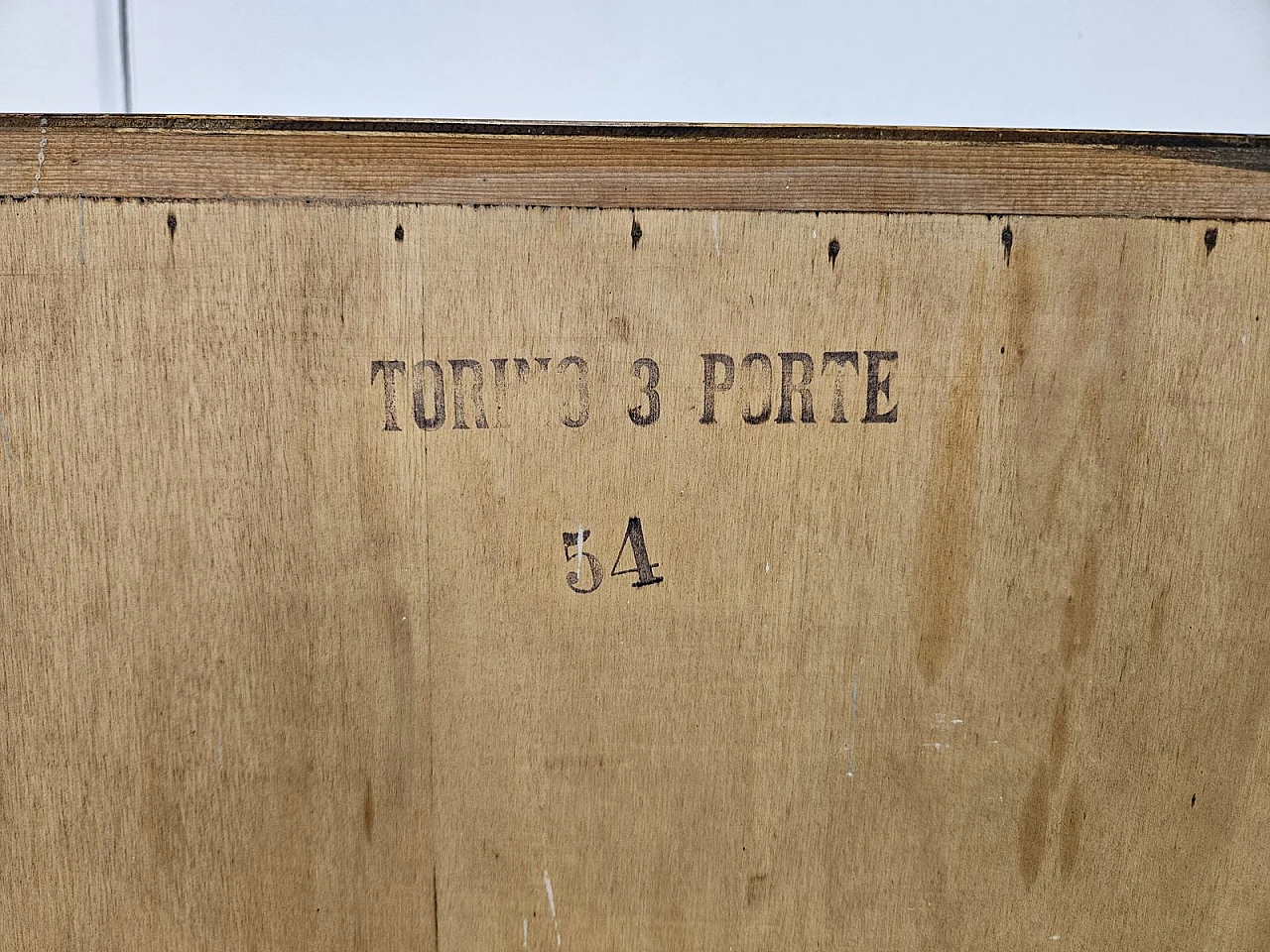 Torino Model Chest of Drawers with Three Drawers and Brass Handles, 1950s 26