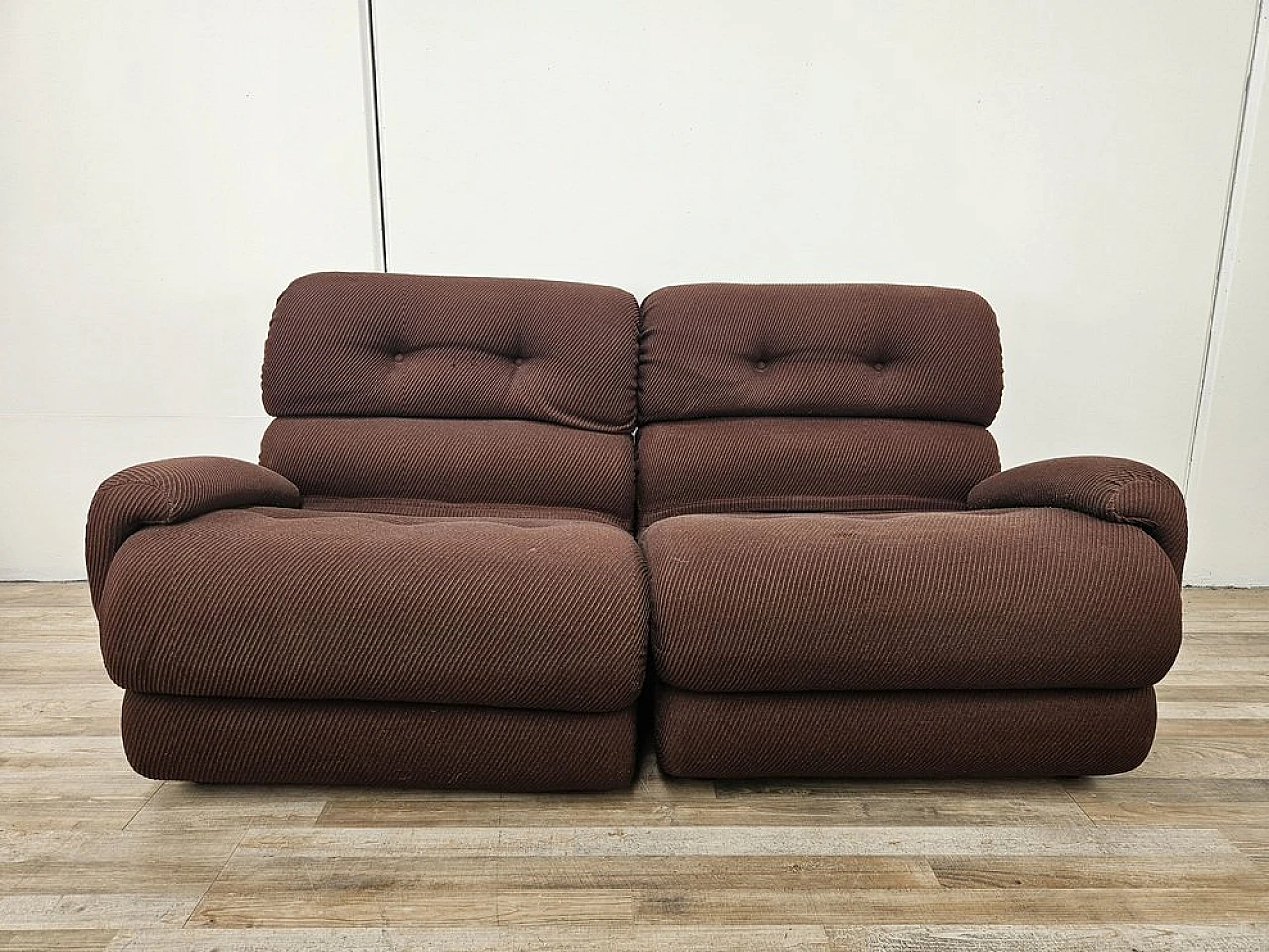 Modular fabric sofa with five seats, 1970s 4