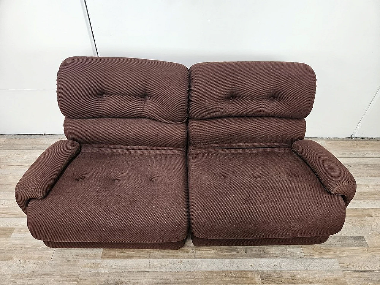 Modular fabric sofa with five seats, 1970s 5