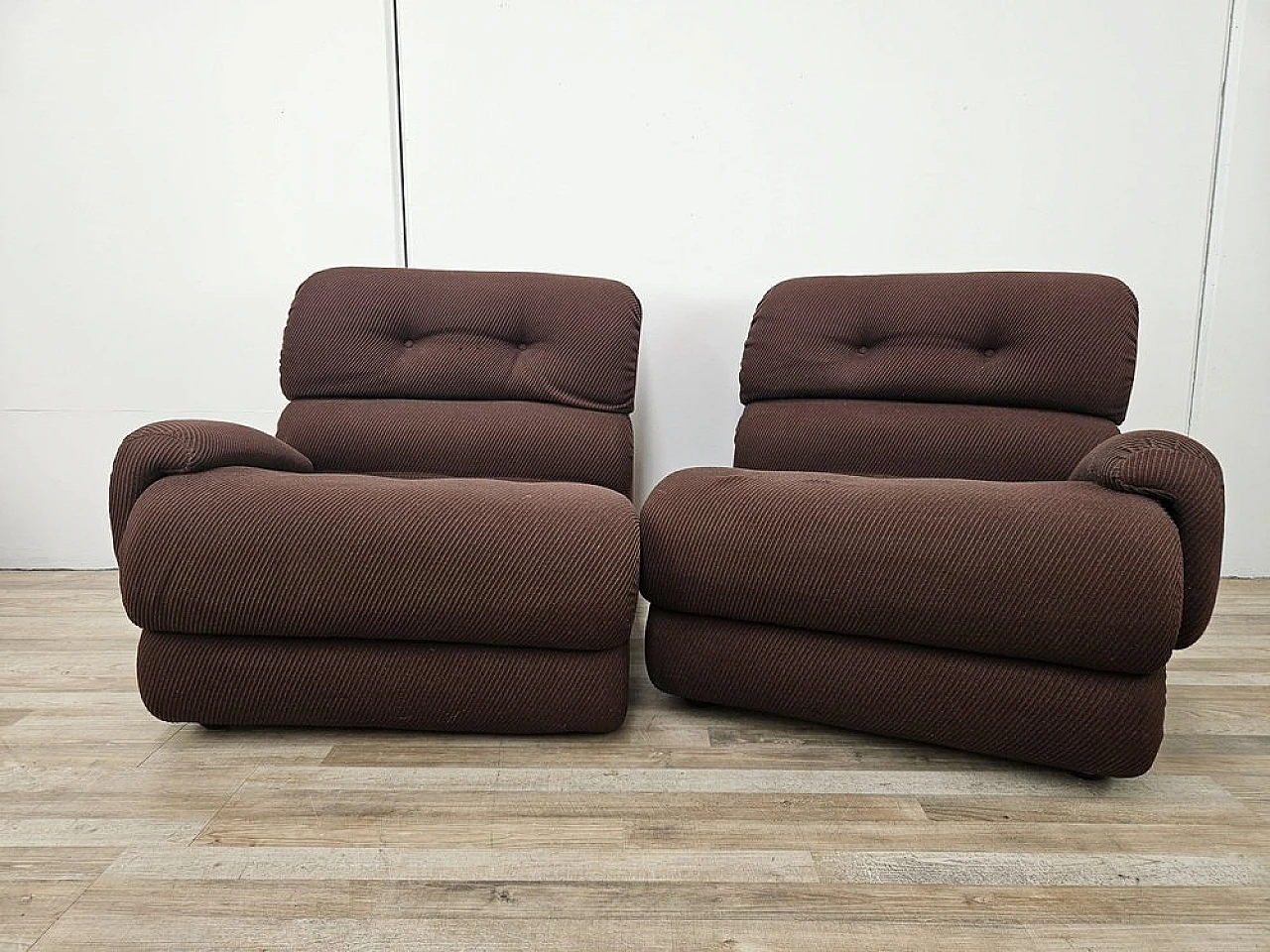 Modular fabric sofa with five seats, 1970s 9