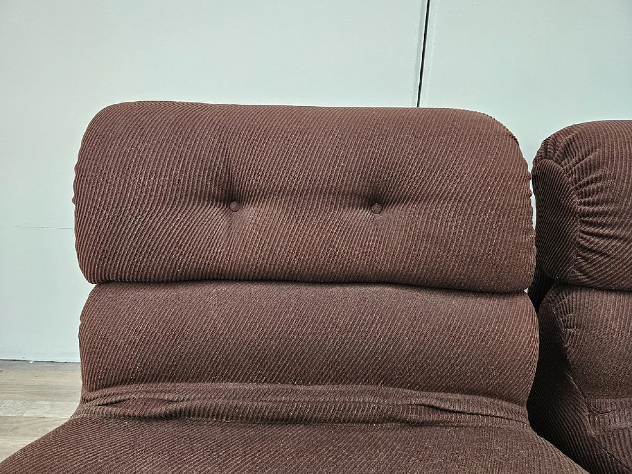 Modular fabric sofa with five seats, 1970s 16