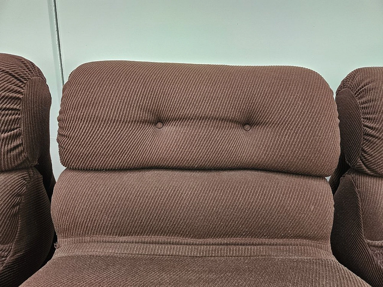 Modular fabric sofa with five seats, 1970s 18