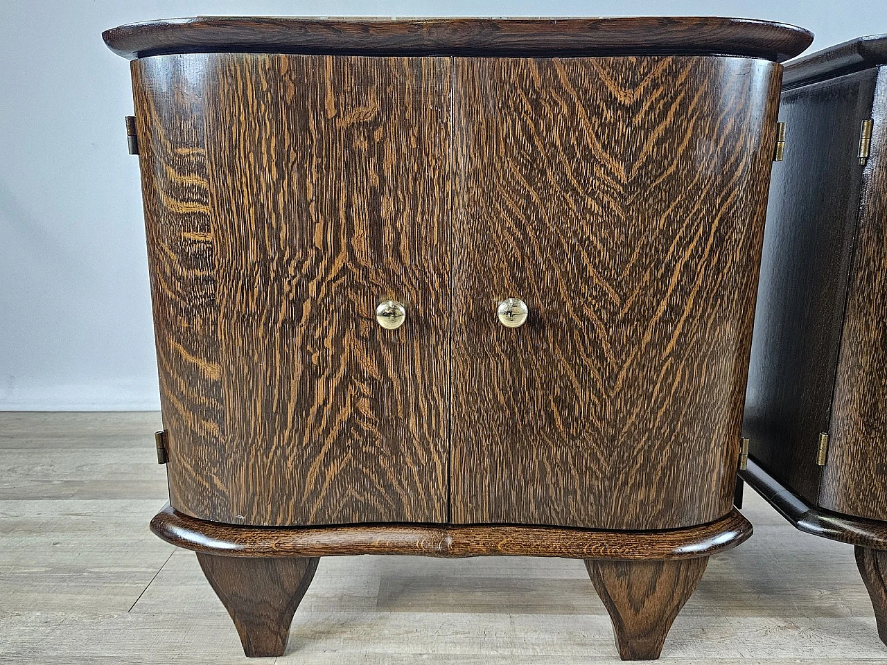 Bedside ables with marble top , '50s 13