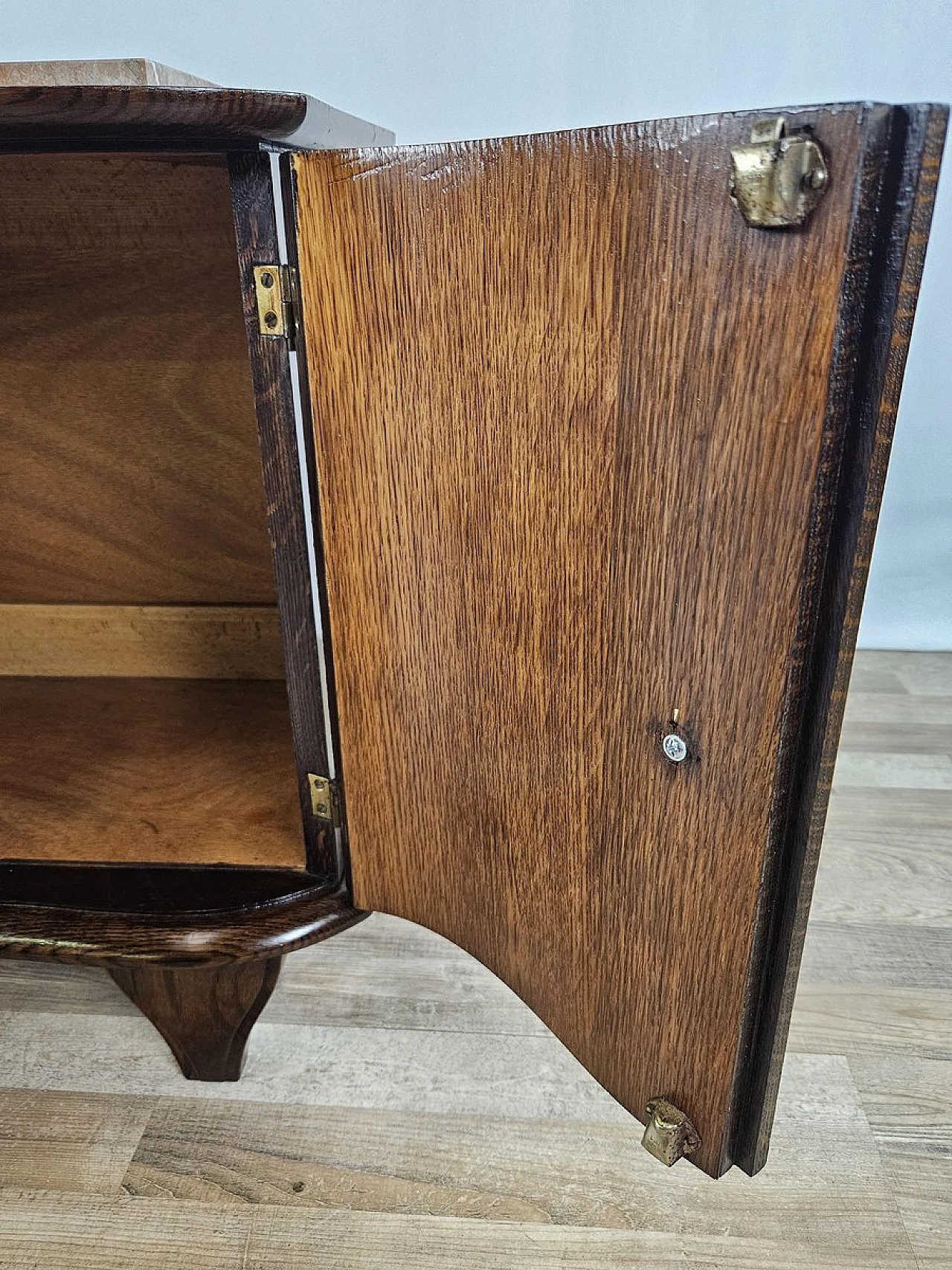 Bedside ables with marble top , '50s 20