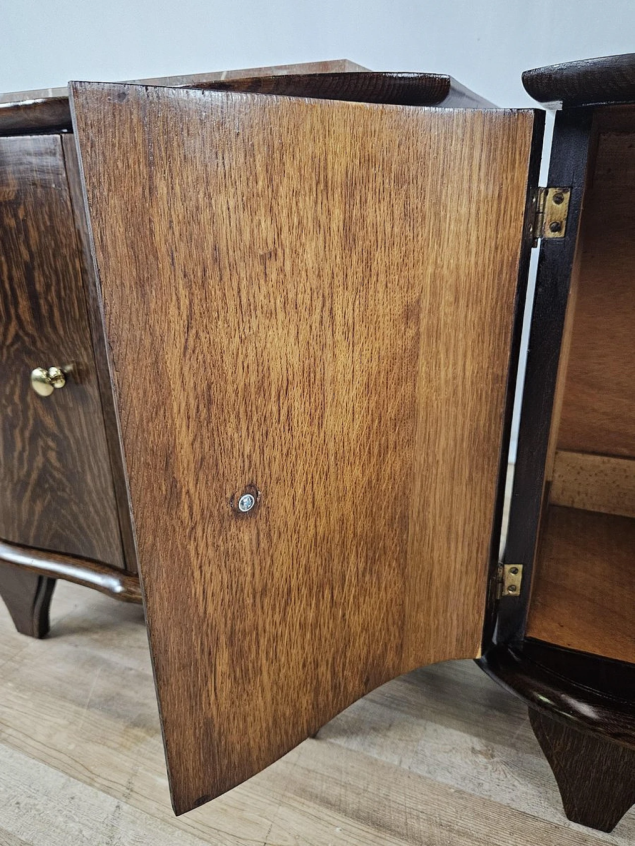 Bedside ables with marble top , '50s 21