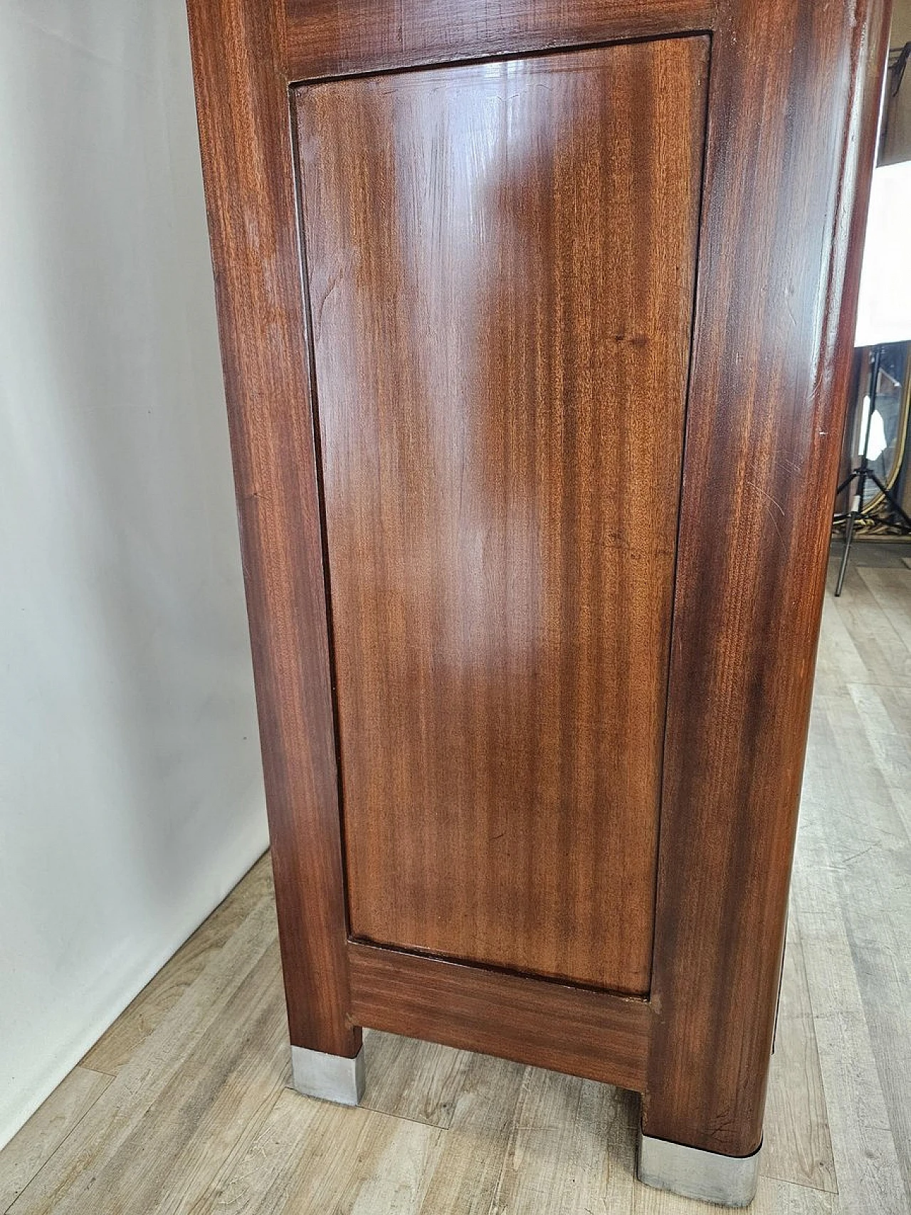 Art Nouveau Wardrobe with Decorated Doors, 1890s 5