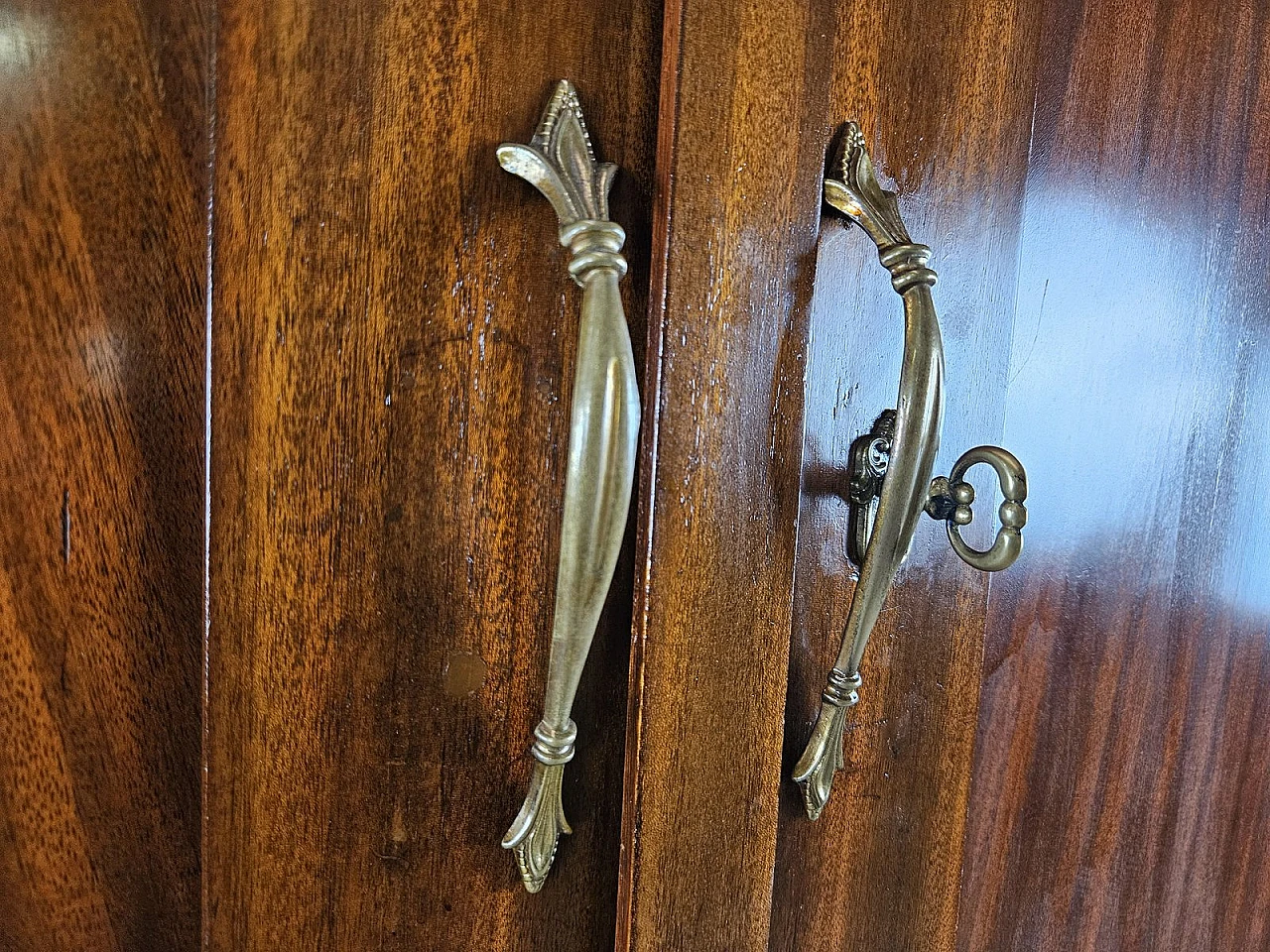 Art Nouveau Wardrobe with Decorated Doors, 1890s 9