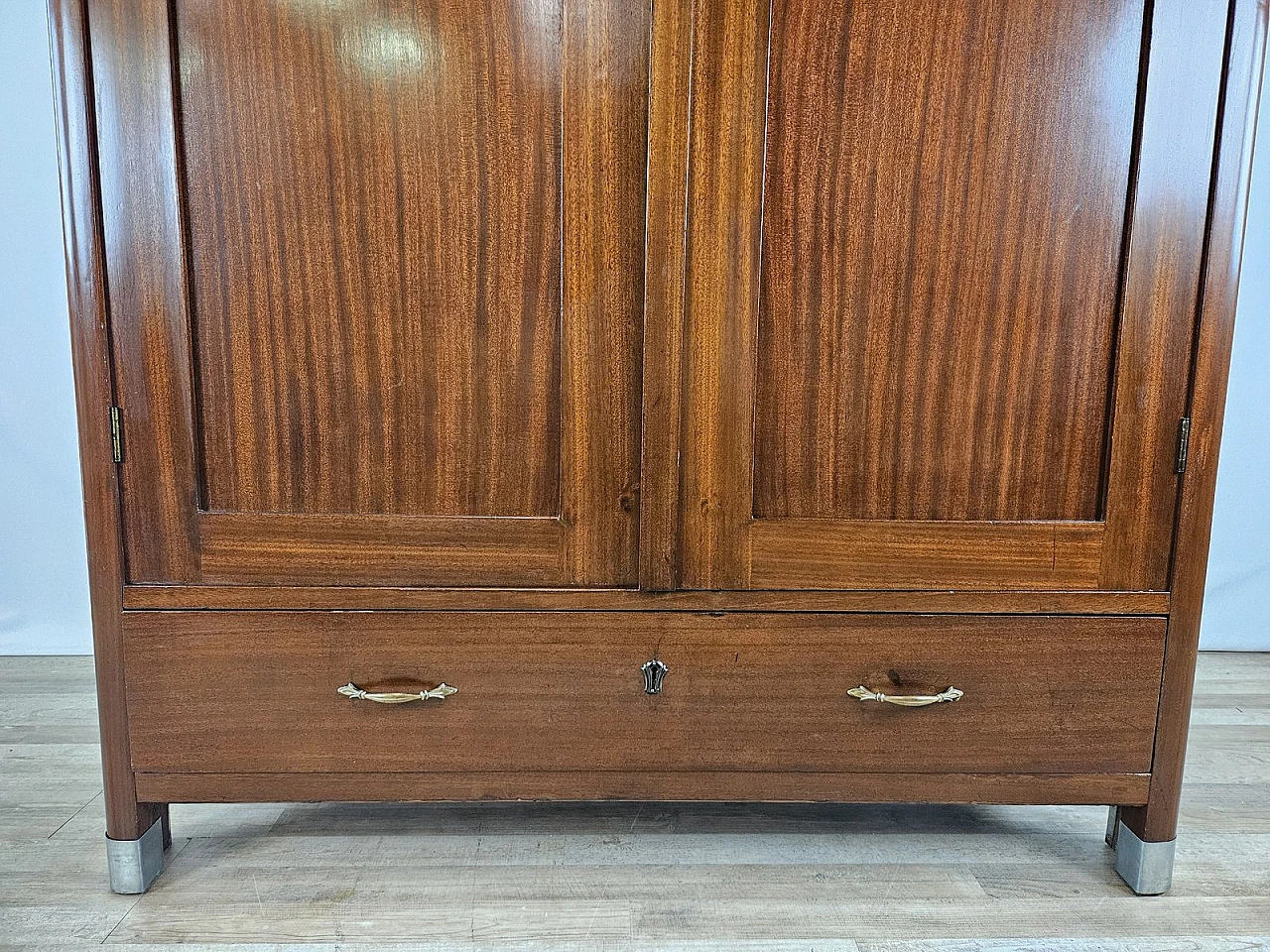 Art Nouveau Wardrobe with Decorated Doors, 1890s 24