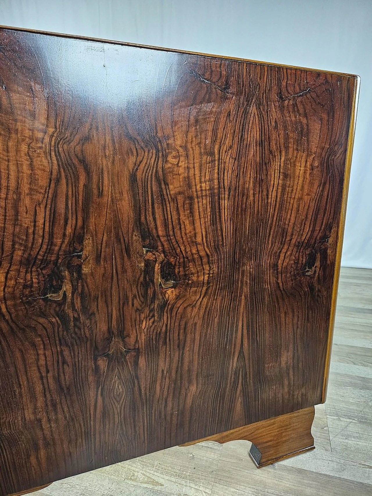 Art Deco single bed in walnut, 1940 8