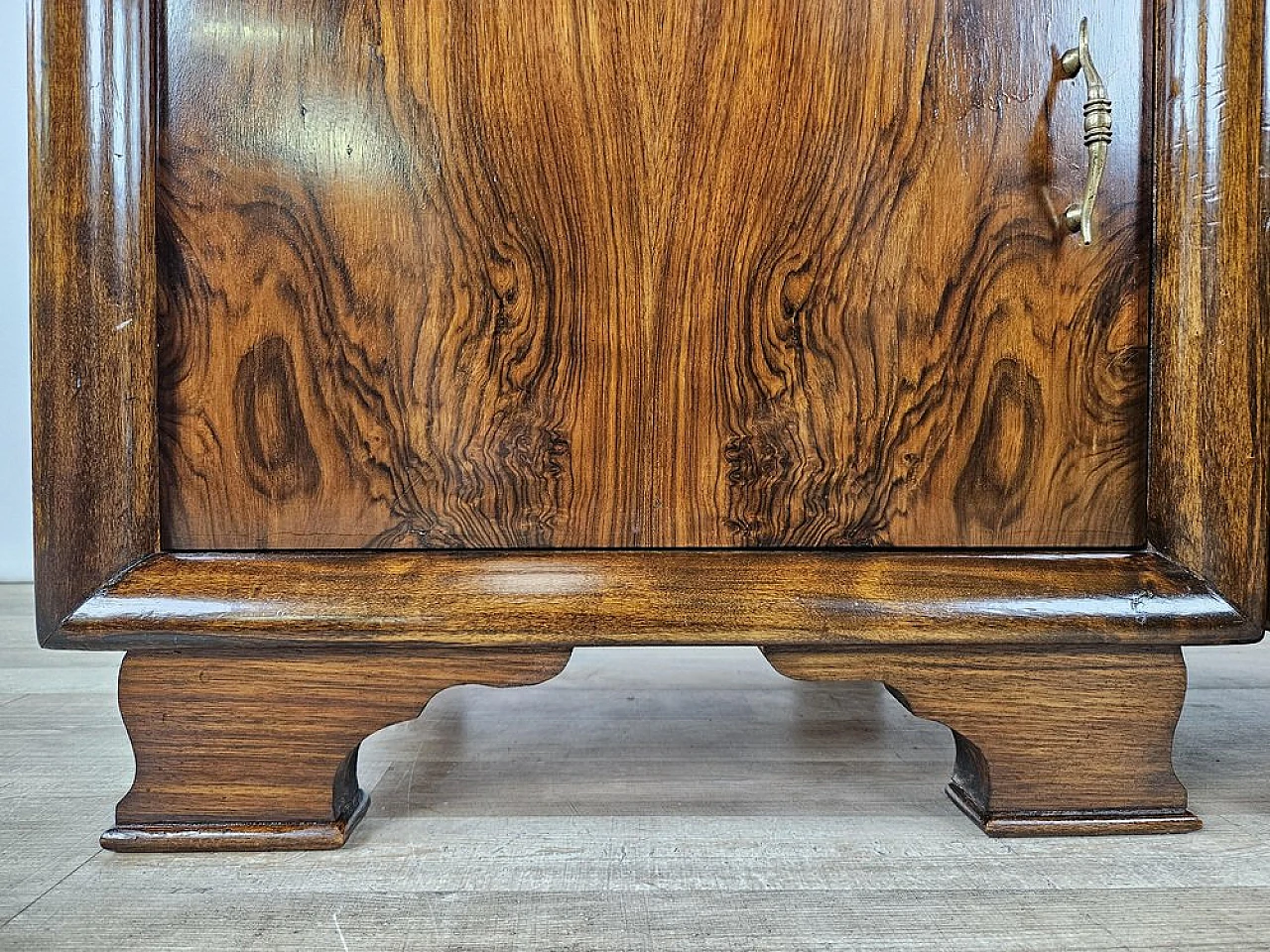 Pair of bedside tables in walnut, 1940s 16