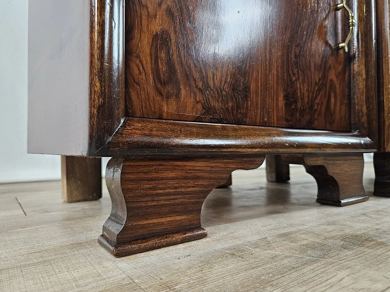 Pair of bedside tables in walnut, 1940s 22