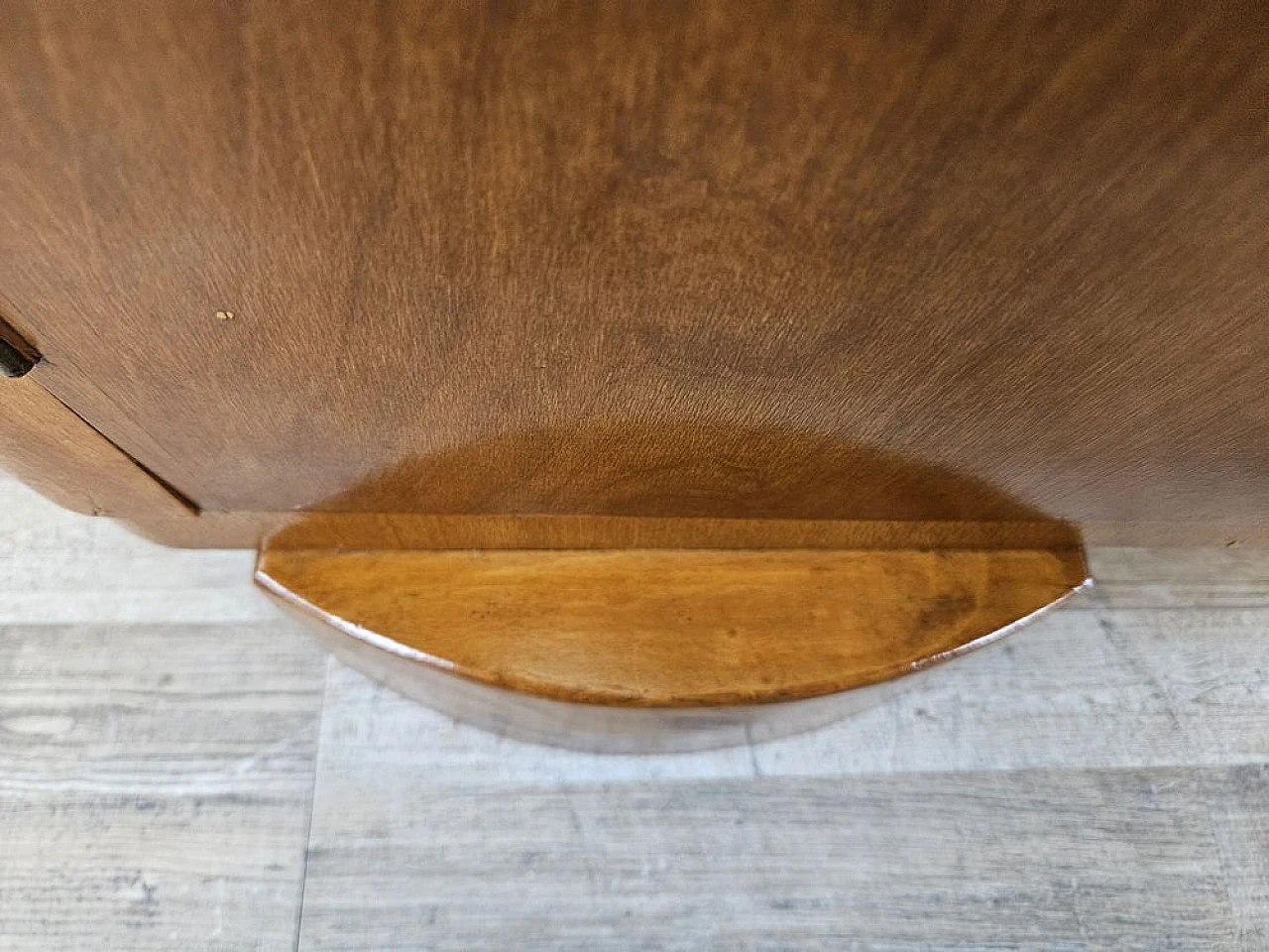 Two-door wardrobe in walnut with brass handles, 1940s 26