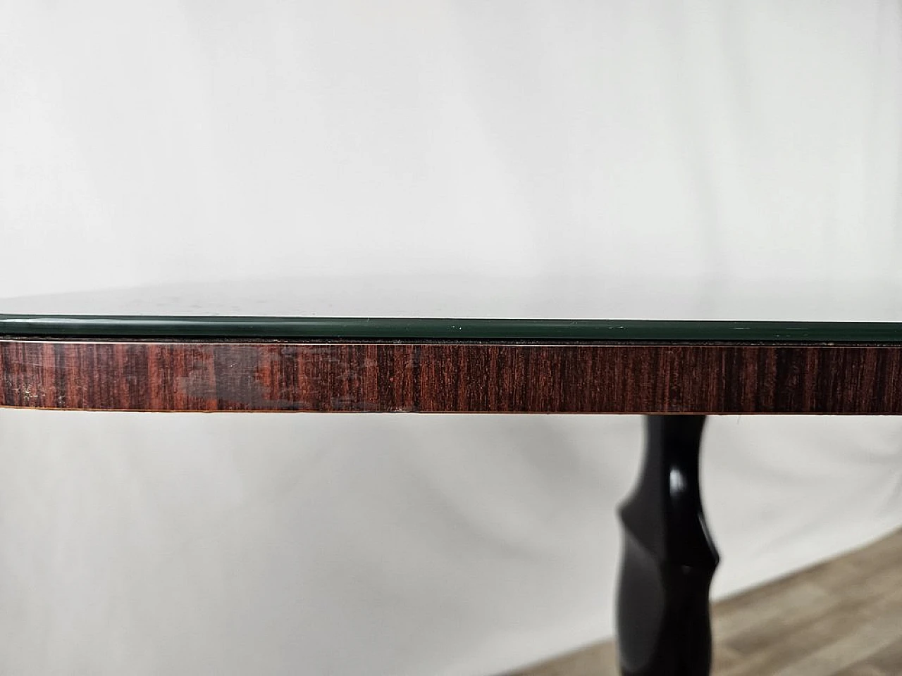 Mid-Century dining table with green glass top, 1950 12