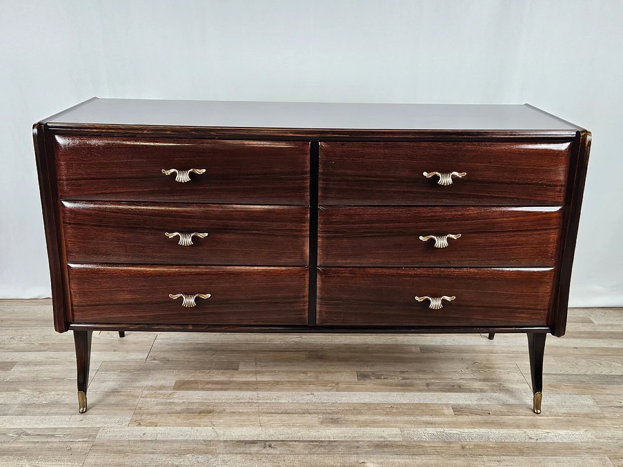 Chest of drawers in mahogany, 1950 1