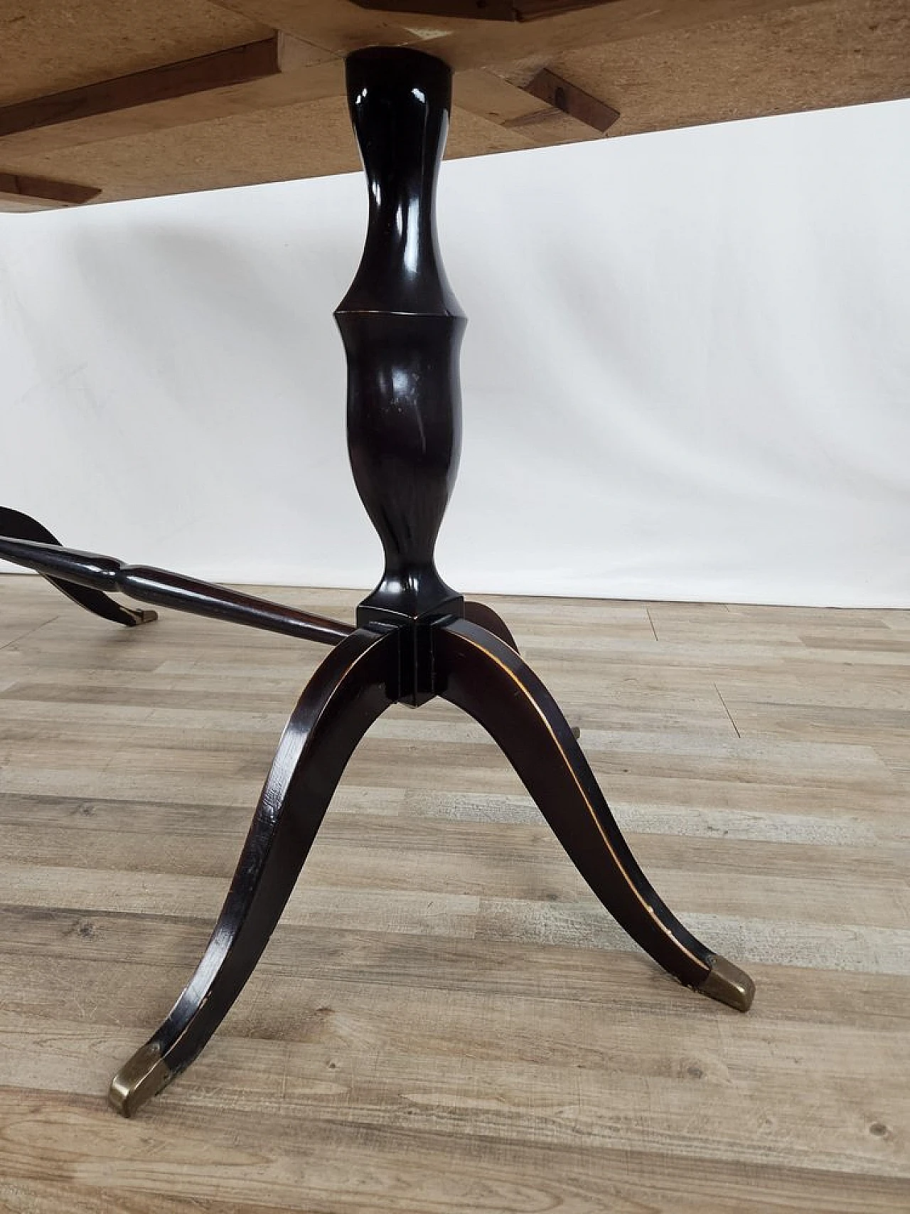 Mid-Century dining table with green glass top, 1950 20