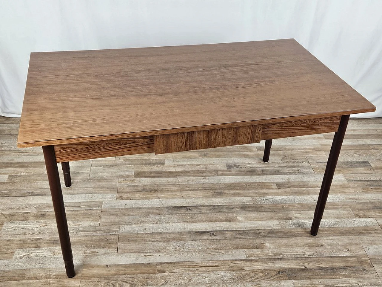 Dining table in formica with drawer and metal legs, 1970s 2