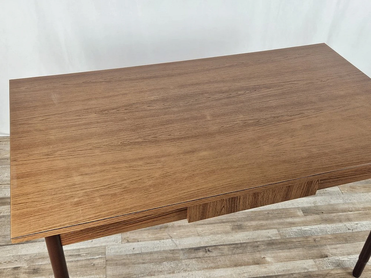 Dining table in formica with drawer and metal legs, 1970s 3