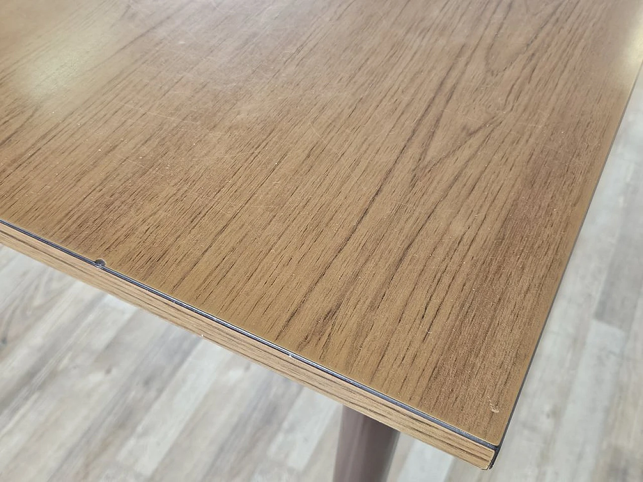 Dining table in formica with drawer and metal legs, 1970s 4