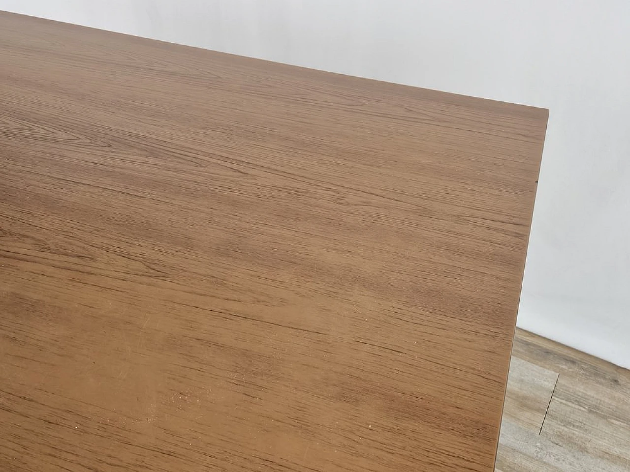 Dining table in formica with drawer and metal legs, 1970s 8