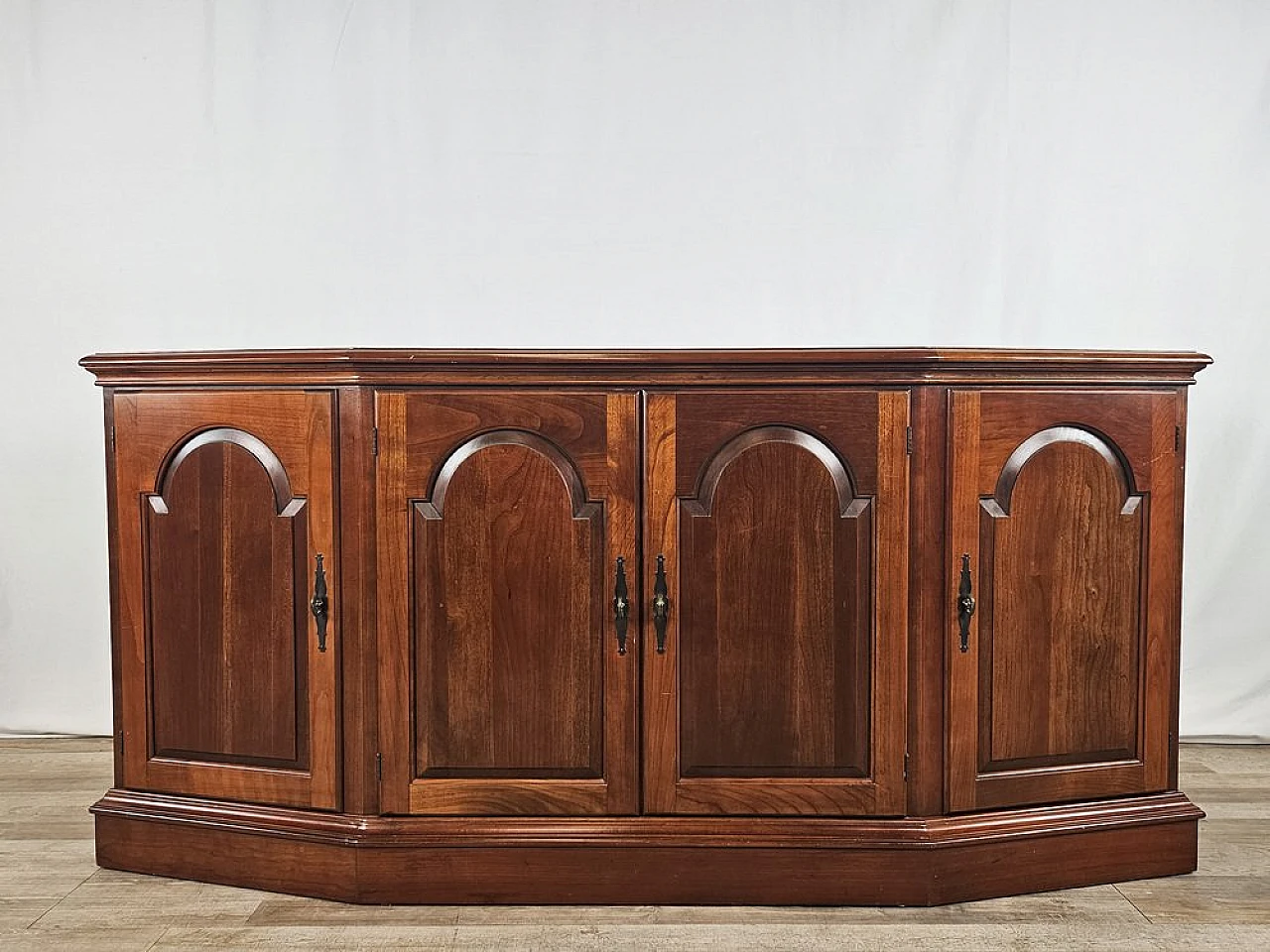 Hall sideboard in cherry wood by Fantoni, 1980s 1