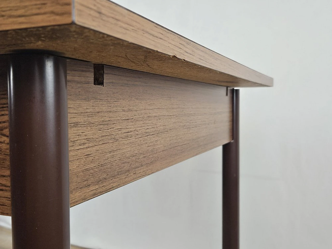 Dining table in formica with drawer and metal legs, 1970s 10