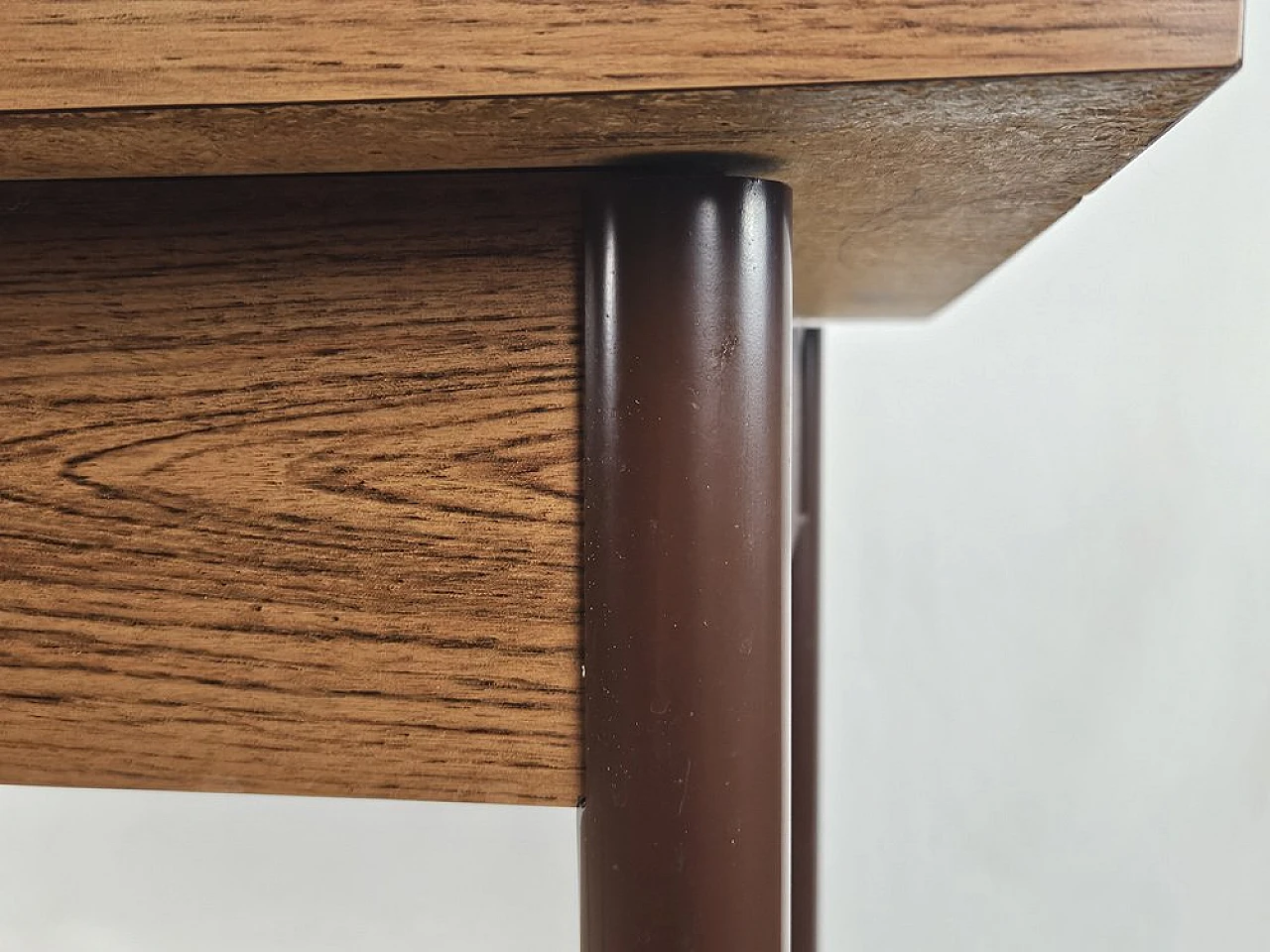 Dining table in formica with drawer and metal legs, 1970s 12