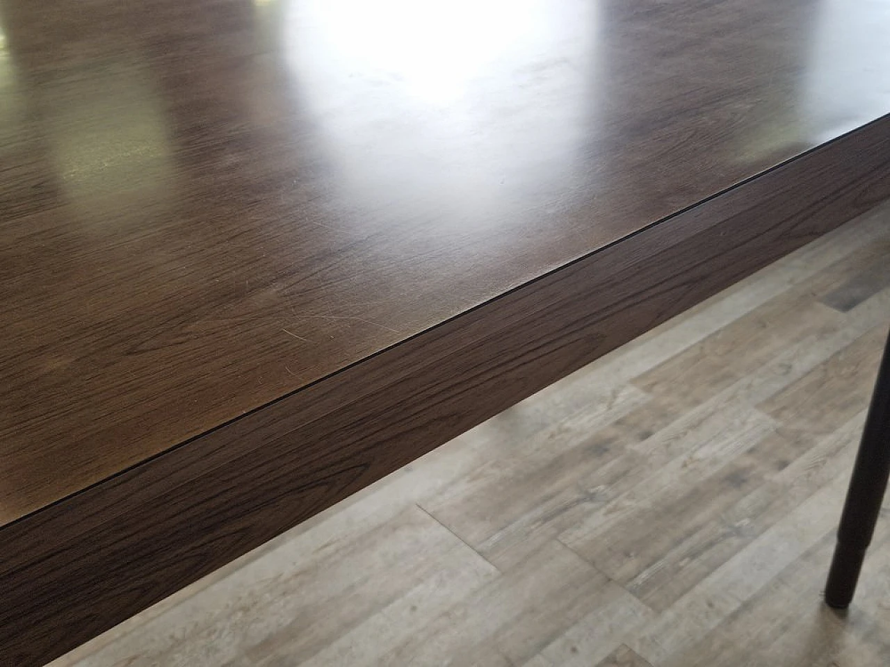 Dining table in formica with drawer and metal legs, 1970s 14