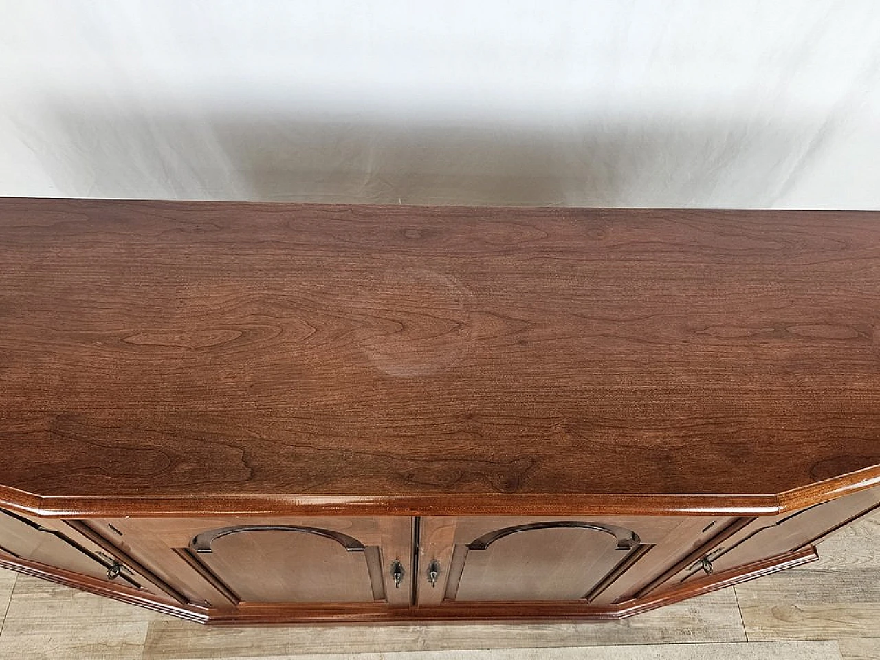 Hall sideboard in cherry wood by Fantoni, 1980s 5