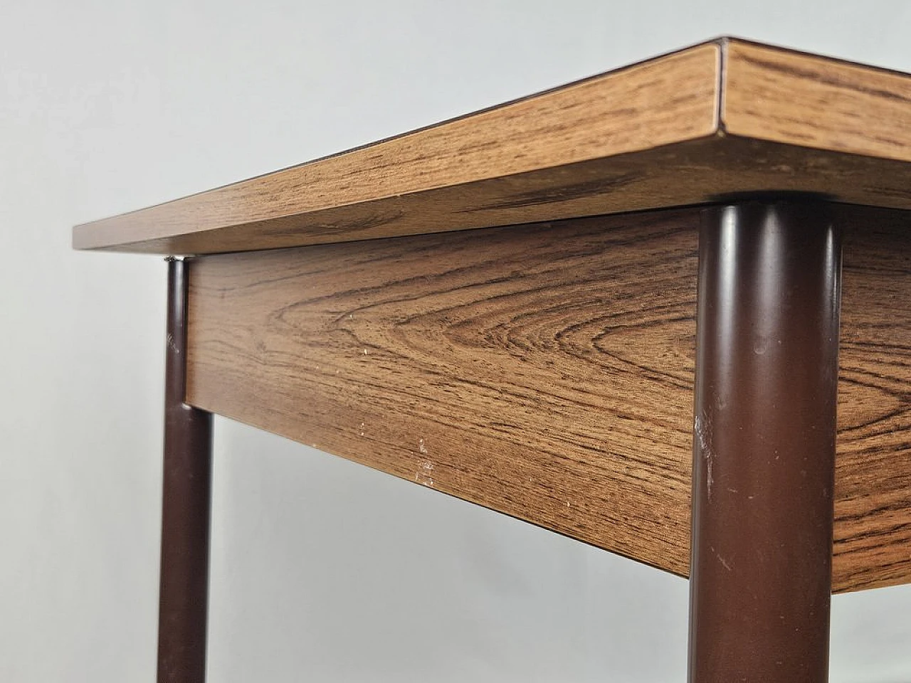 Dining table in formica with drawer and metal legs, 1970s 16