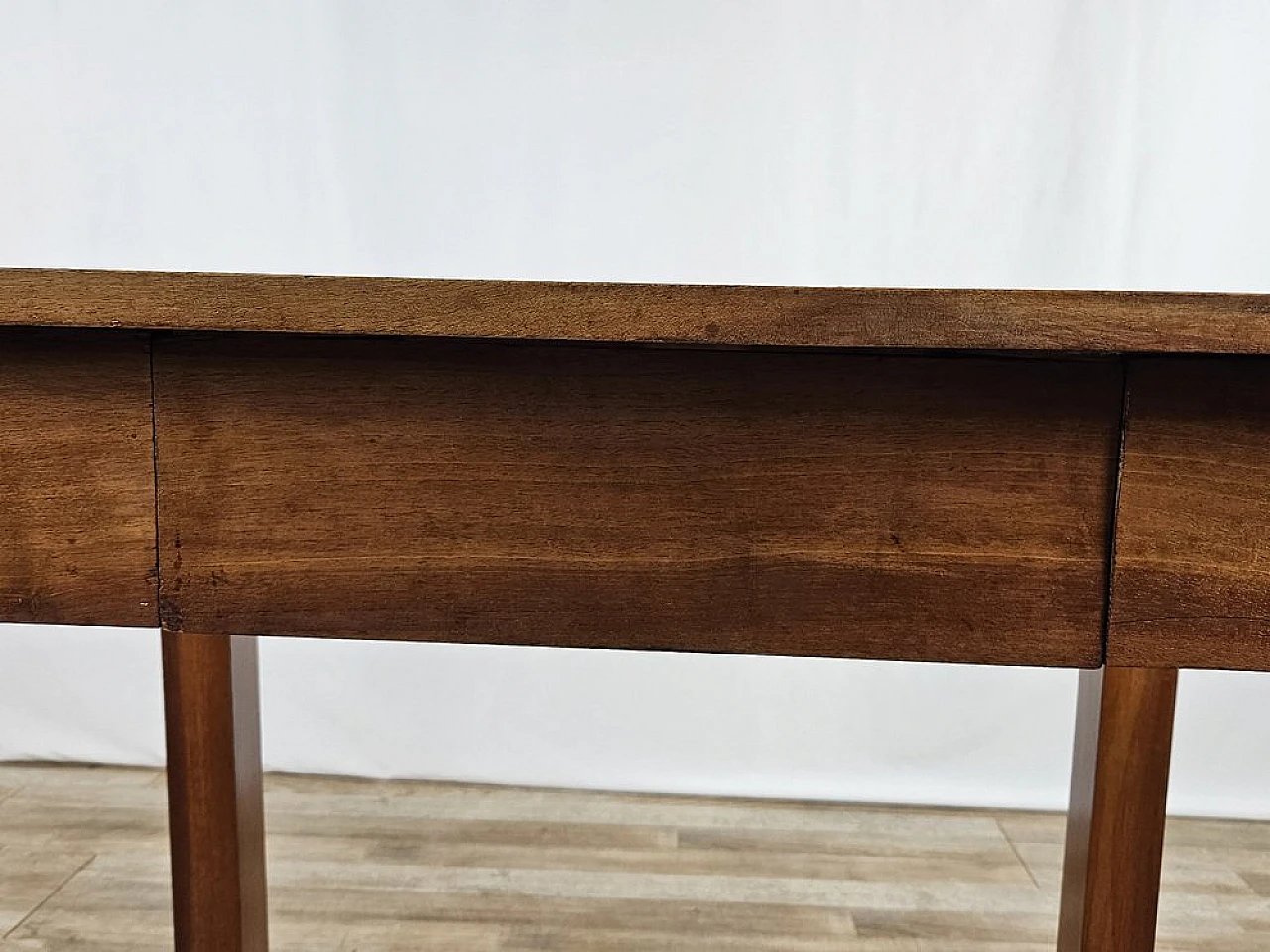 Walnut table with drawer, 1890s 9