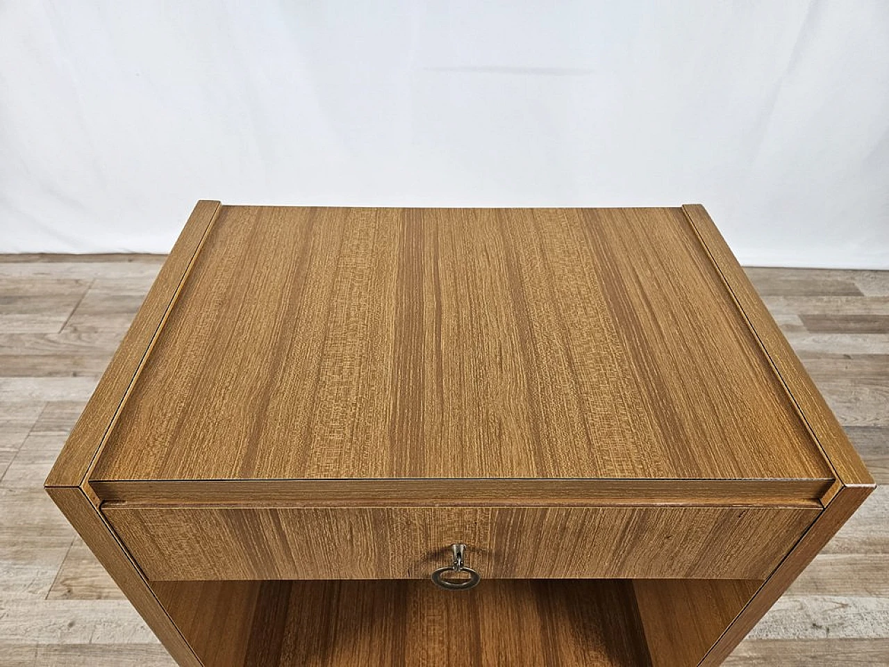 Bedside table with drawer and open compartment, 1980s 6