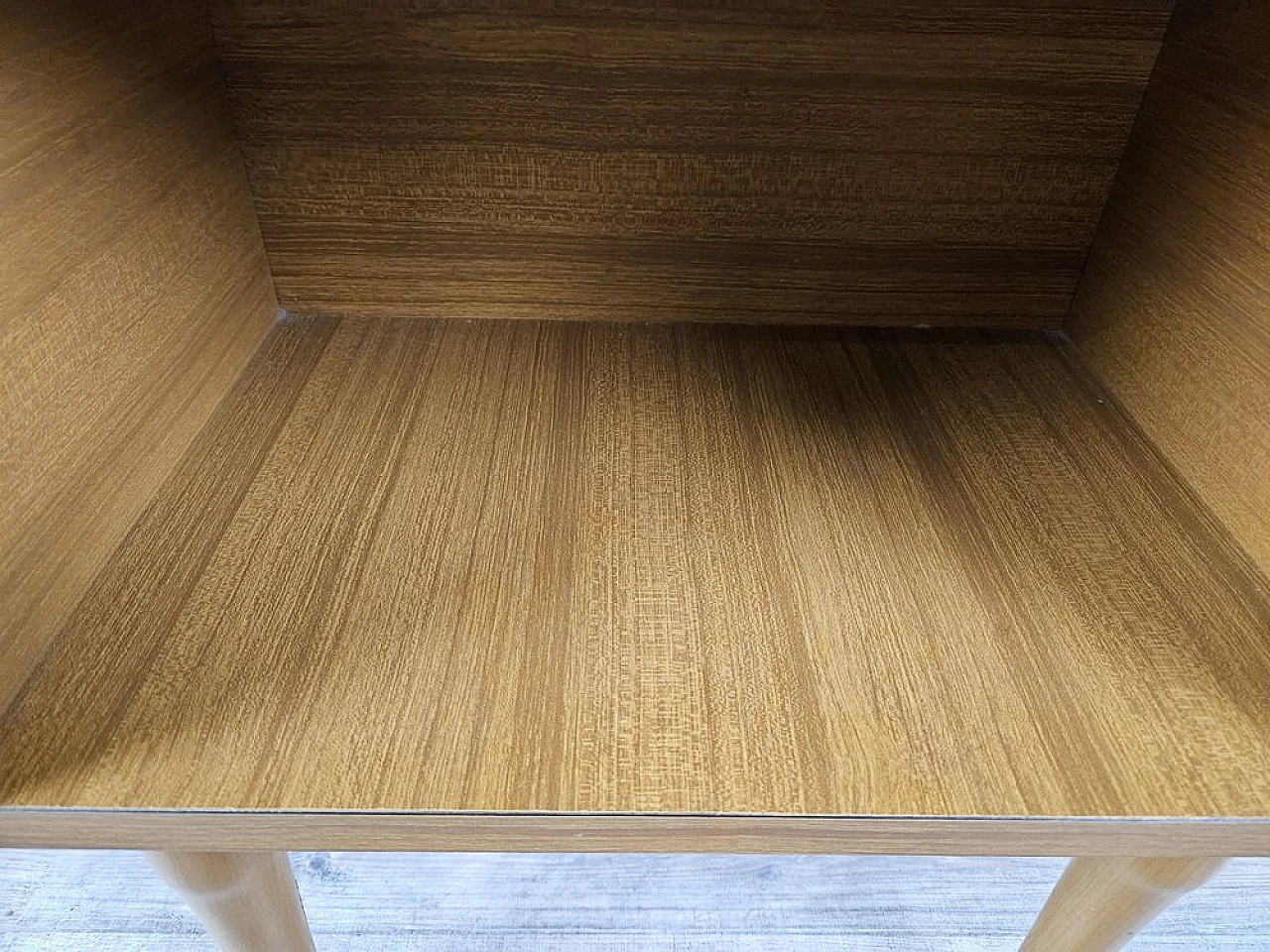 Bedside table with drawer and open compartment, 1980s 11