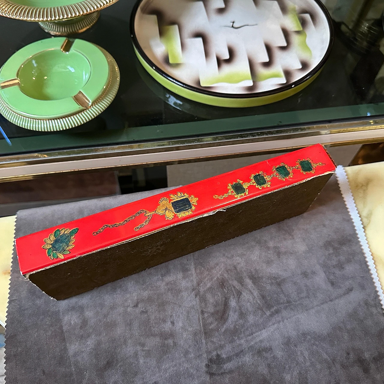 Wood and metal jewellery box by Galbiati Milano, 1960s 5