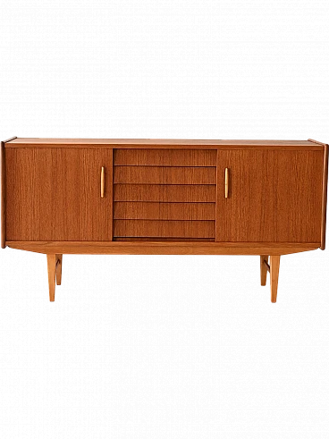 Scandinavian sideboard with central drawers, 1960s