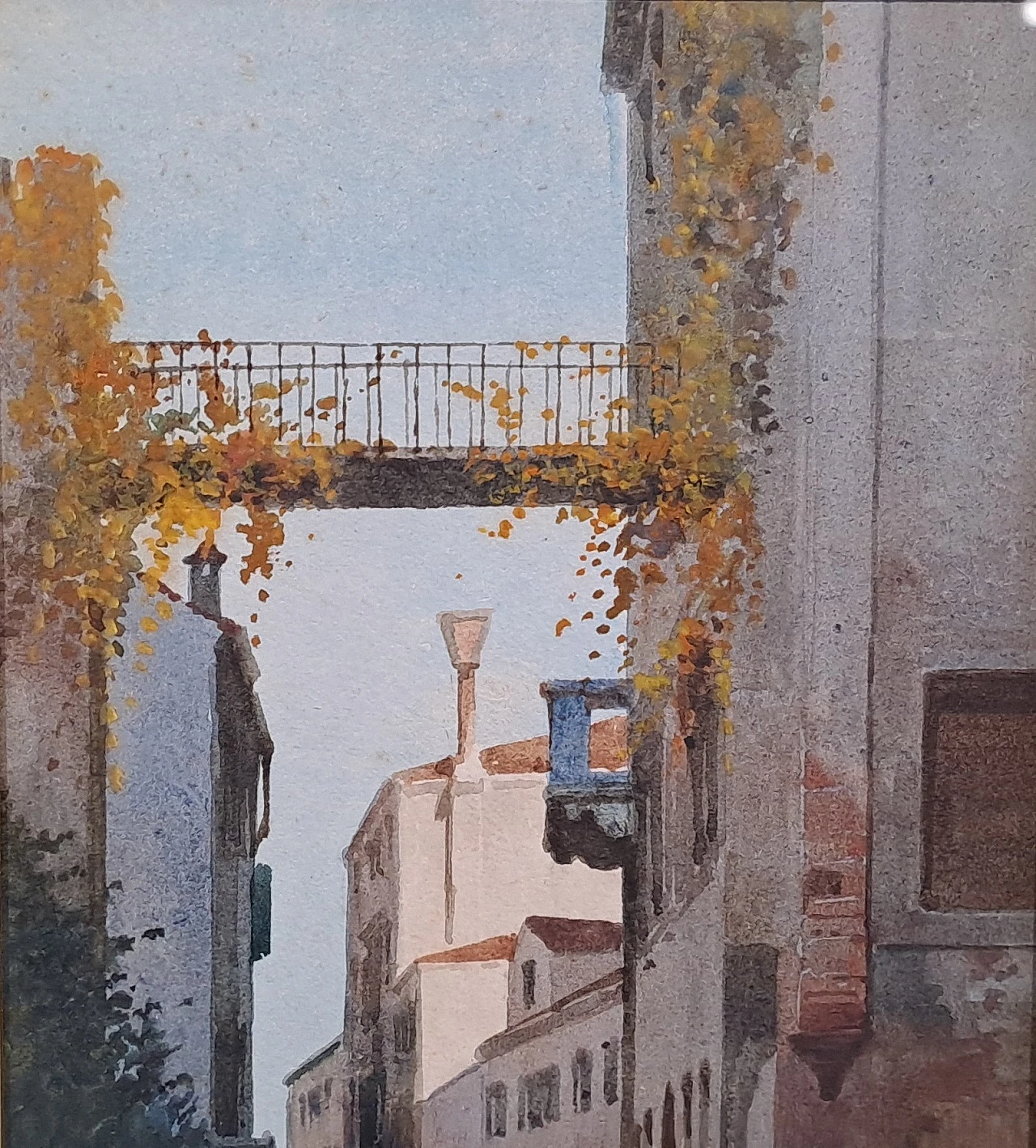 Eugenio Benvenuti, Scorcio di Venezia, acquerello, primi '900 3