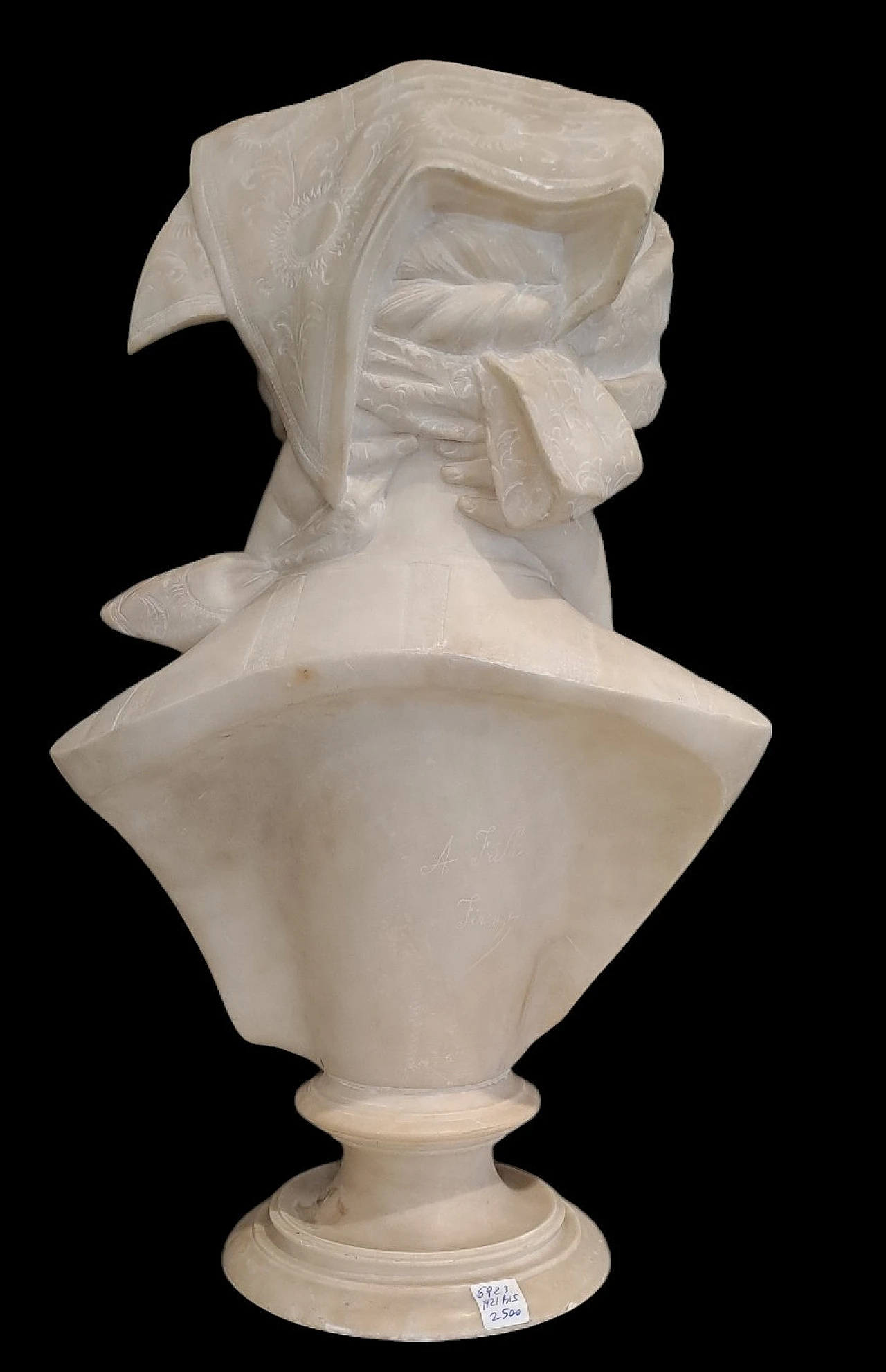 Antonio Frilli, Amore Materno, alabaster sculpture, early 20th c. 4