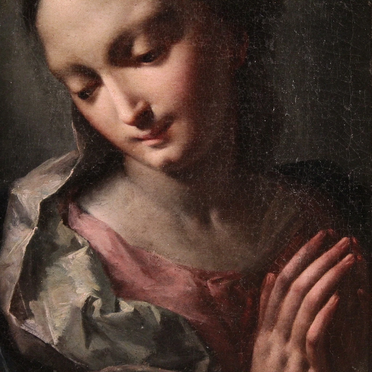 Madonna, painting by Emilian school, 16th century 4