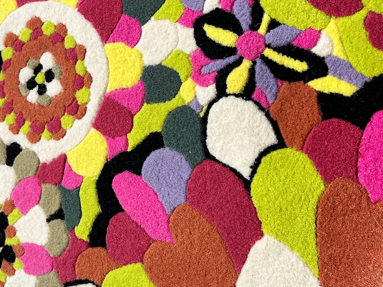 Missoni multicoloured floral rug, 1980s 6