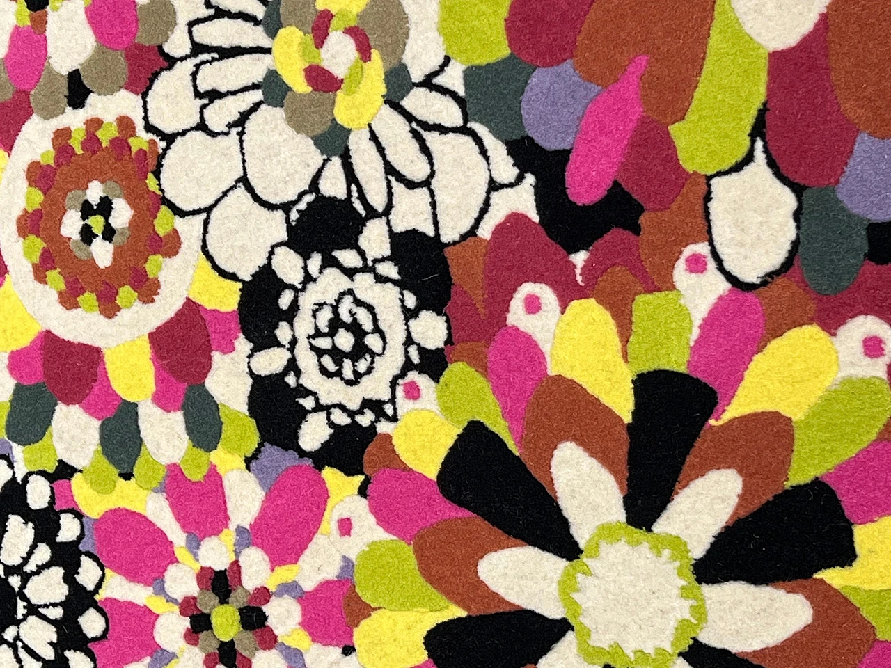 Missoni multicoloured floral rug, 1980s 7