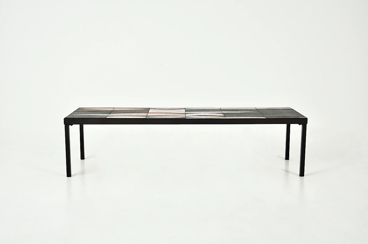 Coffee Table Navette by Roger Capron, 1950s 3