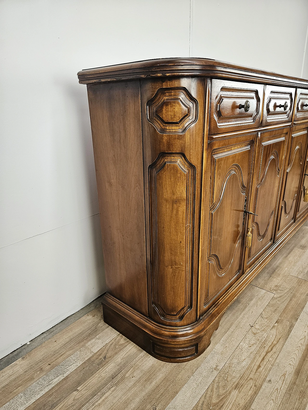 Carved wooden sideboard, 1960s 3