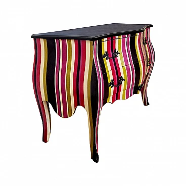 Baroque-style multicoloured dresser, 1980s