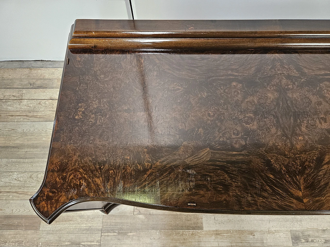 Art Deco walnut dressing table cabinet, 1940s 5