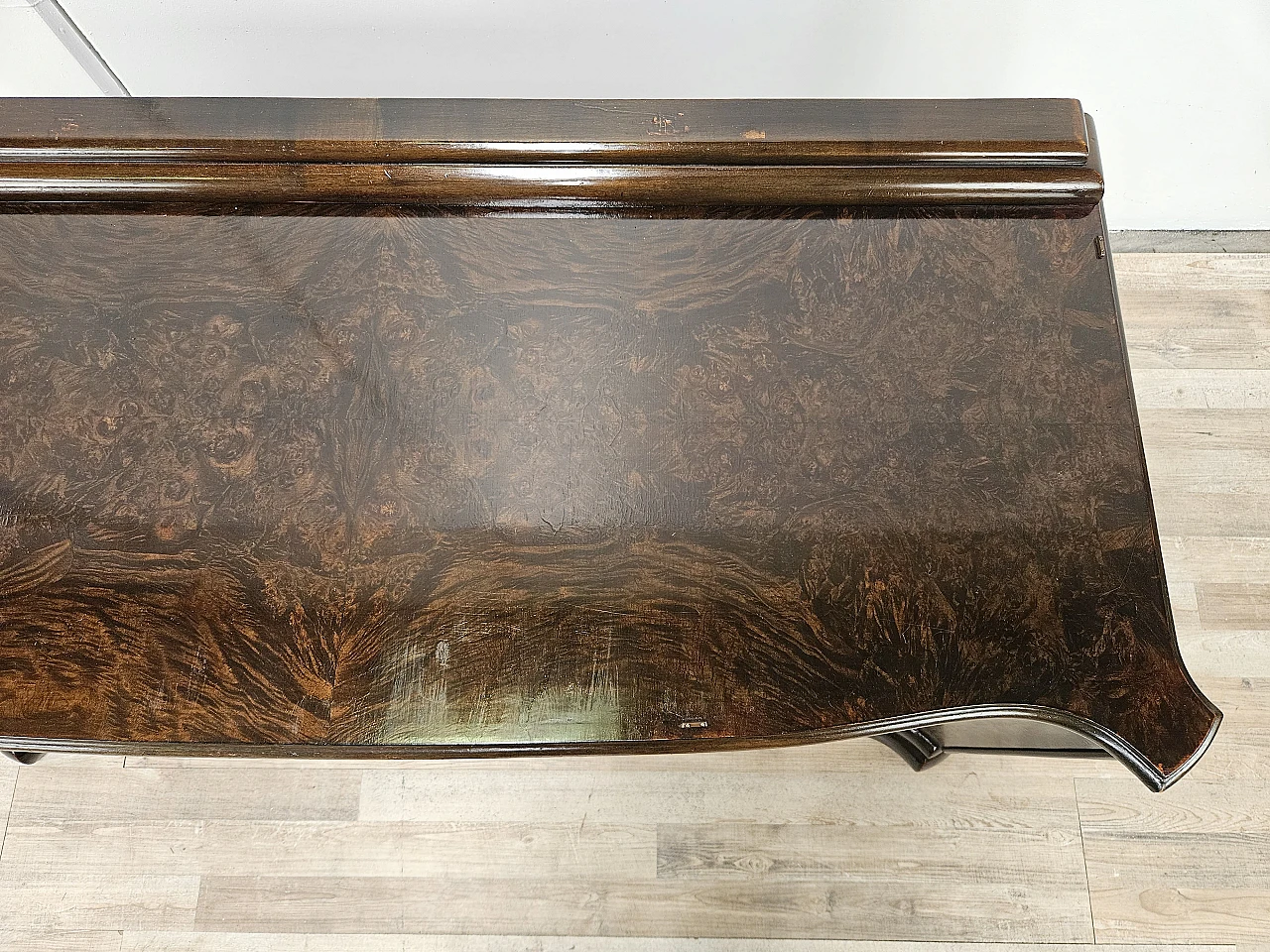 Art Deco walnut dressing table cabinet, 1940s 6