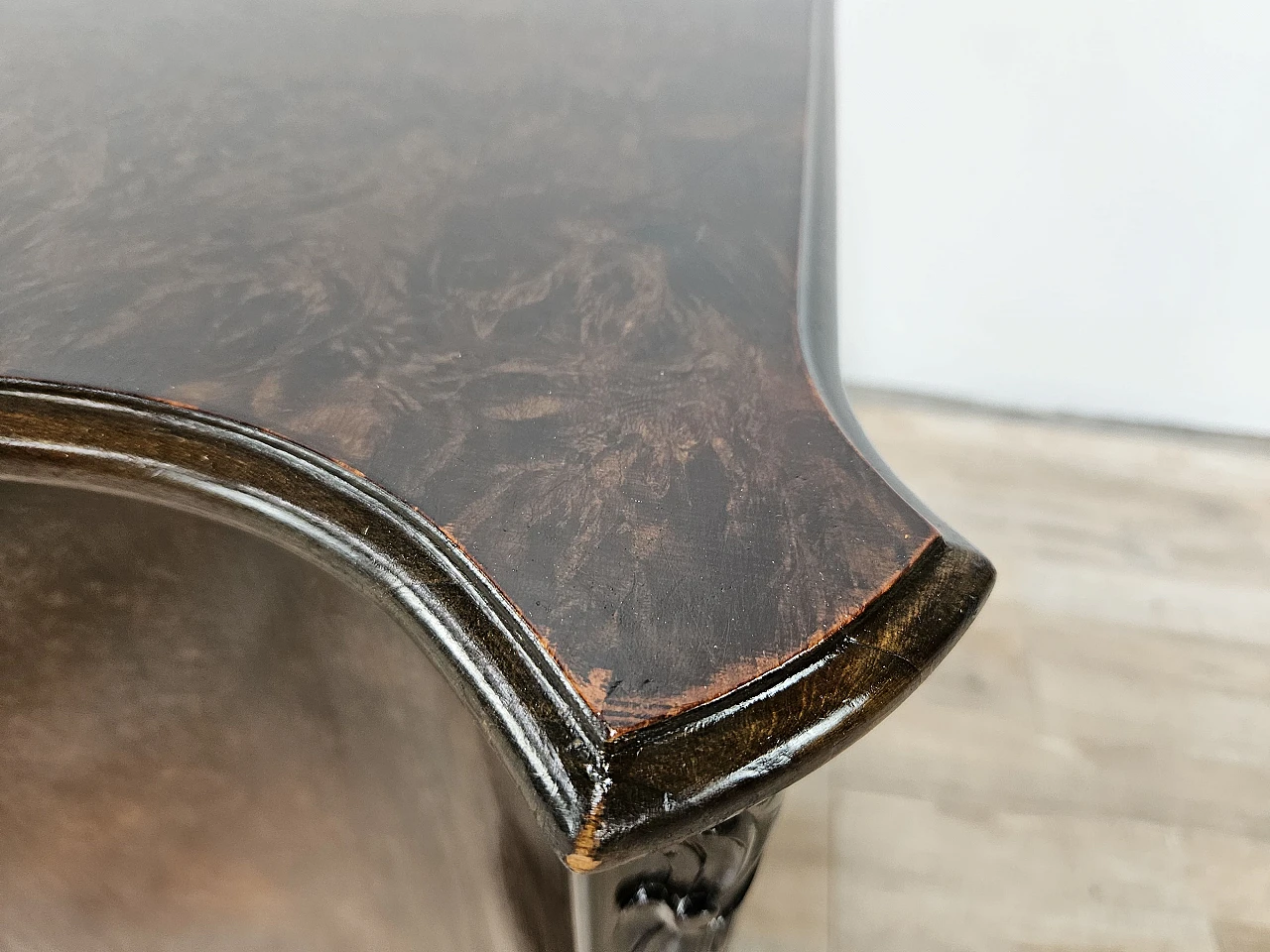 Art Deco walnut dressing table cabinet, 1940s 10